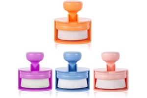 Yoseng 4 Pack Flat top Craft Ink Blending Brushes,Color Coded Handle Ink Blending Tool, Blending Brush for Paper Crafter,with Holder（Large）