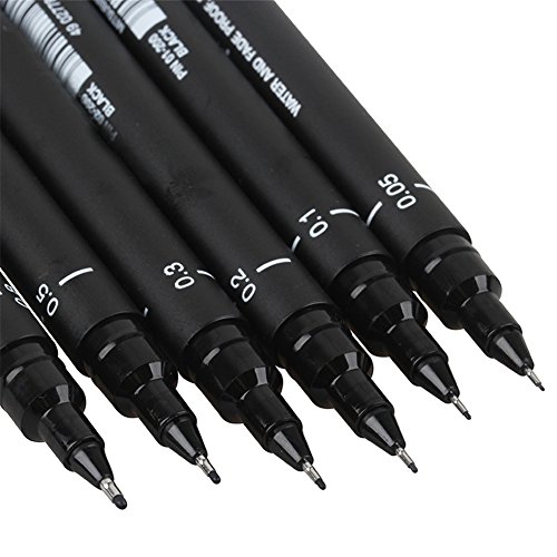 Blue Vessel 6 Pcs Drawing Pen Fineliner Stifte Fineliner Tintenschreiber Pen