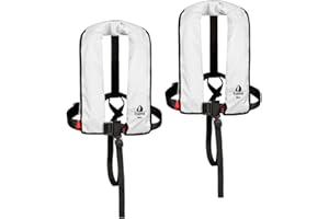 ‎12SKIPPER 12skipper 2er-Set Automatik-Rettungsweste 165N ISO mit Harness