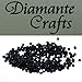 300 x 1mm Black Round Diamante Loose Flat Back Rhinestone Gems - created exclusively for Diamante Crafts