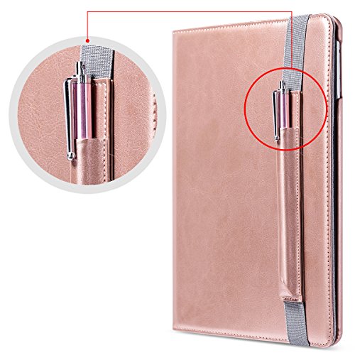 iPad Air Hülle, ULAK 360 Grad Rotierend Stand Smart Cover Case Schutzhülle Tasche Etui mit Auto Schlaf / Wach Funktion für Apple iPad Air/iPad 5th 2013 (Rosé Gold) - 8