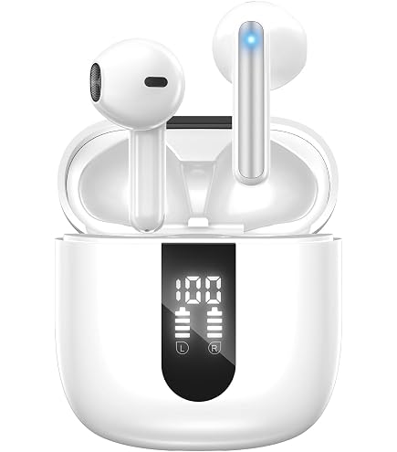 Cuffie Bluetooth 5.3 HiFi, 46h Di Autonomia | Auricolari Wireless Con Ricarica Rapida E IPX7