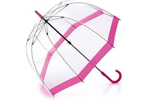 Unibos | Birdcage Dome Umbrellas | PVC Transparent | Long Handle Wedding Brolly | Unisex Party Parasol Rain Bridesmaid Bridal | See Through Umbrella | Waterproof Stick Umbrellas | Strong/Lightweight