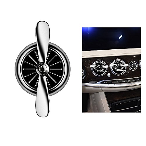 Airplane Propeller Shaped Car Fragrance Diffuser by LEANINGTECH Vent Clip Air Freshener, Aromatherapy Air Purifier Car Accessories Decoration Ornament, with 5 Refill Pads