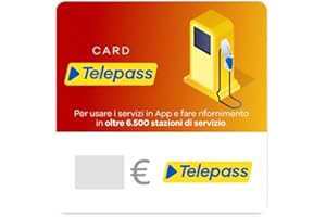 Telepass Carburante Card - for Italy - Gift Voucher by e-mail