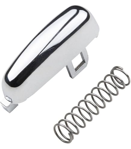 Cache Bouton Frein à Main 6RD711333A – Finition Miroir Argent ABS Anti-Corrosion