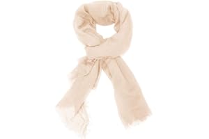 Kakaly Women Scarf Cotton Linen - Chic Ladies Solid Scarves Soft Large Long Wrap Shawl Headscarf Lightweight Neck Scarf Hijab,180×100CM