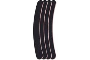 AEUEZXX Nagelfeilen, 4 Stück Doppelseitig Nagelpfeilens, Profi Nagelfeilen, Nagelfeilen für Gelnägel, Gebogen, für Nagelpflege und Das Styling