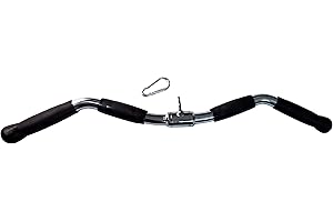 QIBYLIFT Barre d'haltères multi-exercices pour machines à câble, barre de traction latte, accessoires de machine à câble, barre de presse triceps, barre de traction droite tournante avec poignées rotatives et