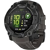 Garmin Instinct&reg; 3 50 mm, AMOLED ekran, sağlam dış mekan GPS akıllı saat, metal takviyeli &ccedil;er&ccedil;eve, dahili el feneri, 18 g&uuml;ne 