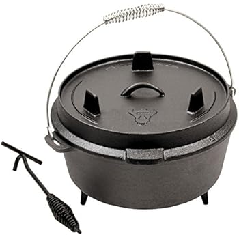 BBQ-TORO Dutch Oven Topf, Kochtopf aus Gusseisen, 4,2