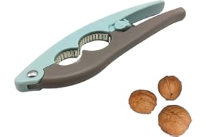 GENERIC Multifunctional Nutcracker, Sturdy Stainless Steel Opener Tool with Non-Slip Handle for Walnuts Pecan Nut Hazelnuts Almonds Brazil Nuts