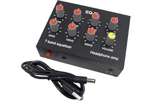 Veciado 7-Segment Equalizer Tone Treble Bass Adjustment Mobile Computer Game Audio Headset Ear Amplifier Sound Signal Amplifier