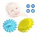 Produktbild Baby Bürste Bade bürste, Kinder Silikon Bath Brush Kreative Sicherheit Weich Bürste GemüTlich GesichtsbüRste (Blau/Grün)