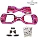 Produktbild 6,5 "Hoverboard Kunststoff Chrom und Design Shell - Swegway Shell 6,5 Zoll Rahmen 2 Rad Smart Balance Scooter Plastics (CHROM PINK)