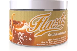 ‎FLAVSTY Flavsty® Geschmackspulver Salted Caramel - Veganes Geschmackspulver ohne Zucker - Aromapulver - Flavorpowder