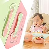 【SOPORTE DE SILICONA SUAVE PARA CUCHILLAS DE ALIMENTACIÓN PARA BEBES】: material suave y seguro hecho de silicona de alta calidad para alimentos, apto para lavavajillas. Nuestras cucharas están completamente libres de BPA, PVC, plomo, ftalatos y cualquier material tóxico.