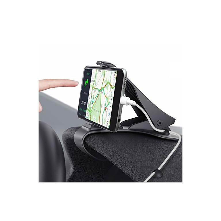 Supporto Telefono Auto Regolabile 360° | Ventosa Antiscivolo Per Cruscotto | Adatto A Smartphone 4-7 Pollici