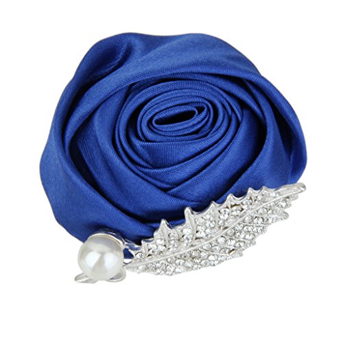 Rosenknospen Anstecker Hochzeit Gästeanstecker Hochzeitsanstecker Anstecknadel – Königblau - 6