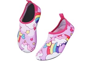 flintronic Chaussures Aquatiques Enfants, Chaussures d'eau Bébé Antidérapant Séchage Rapide, Chaussettes de d'eau Enfants Chaussettes d'eau de Plage Bébé Chaussette Piscine Enfant