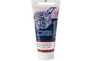 Speedball 37ml 1.25oz Water-Soluble Block Ink Red, For Block Printing, Lino Printing, Screen Printing, For Artists Kit