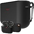 Geekria - Custodia in silicone per Sony WF-1000XM3, WF1000XM3 S, WF1000XM3 B Truly Wireless con cancellazione del rumore, cus