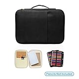 COMPATIBILIDAD - Perfectamente compatible con la caja del lápiz de las ranuras de YOUSHARES 210. El bolso del sostenedor se puede poner finalmente en el caso del lápiz de las ranuras 210. Déle un organizador adicional para sus lápices aparte de la caja del lápiz.