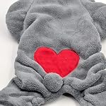 Aikesi-Vestito-per-Cani-con-Quattro-Zampe-in-Velluto-Cappotto-con-Cappuccio-per-Cane-Invernale-Adatto-a-Tutti-i-Cani-di-Piccola-TagliaStile-Orso