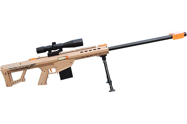 E-THOL Barrett 98 k hylskastare, soft-head-leksakspipskyttegevär för barn | realistisk modell med mjuk huvudammunition