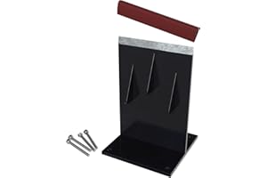 MEEPOCAN Firewood Splitter with Wider Fins, Ultra-Sharp Blade, 7.2LB Heavy Design Reduces Bounce, Safe Axe-Free Wood Splitting Wedge for Fire Pits & Outdoor Use, Black, Size: Large