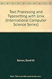 Image de Text Processing and Typesetting With Unix