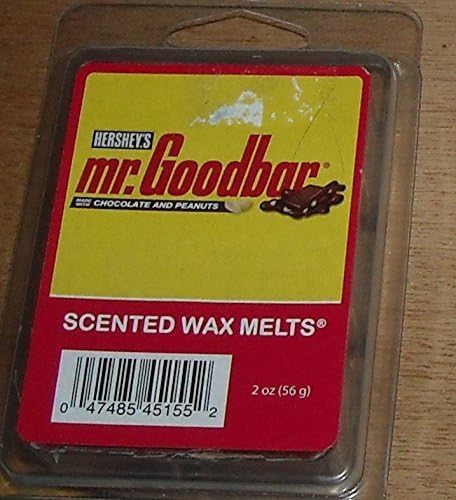 Popular Candy Bar Scented Wax Cubes - Hershey's Mr. Goodbar - 1 Package of 6 wax cubes by Hannah Candle Company