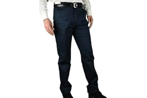 MASTINO Pantalone Uomo Invernale Imbottito in Pile Elegante Classico Caldo Foderato 46-60 a Tasca America Vita Alta Nero