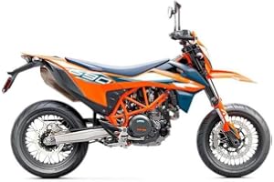 Maisto KTM 690 SMC R 1/12 Orange och blå - Miniature Metal Special Edition motorcykel - realistisk samlarmodell - trogen repr