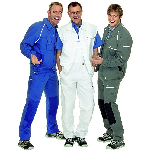 Planam Latzhose Canvas 320, Größe 56, grau / schwarz, 2133056 - 7