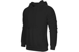 MANLUODANNI Men's Pullover Hoodies Hooded Sweatshirt Patchwork Top Casual Hoody with Kanga Pocket