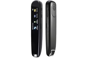 EIRZNGXQ Scan Reader, Translation Pen, Pen Reader, 112 Language Translation Scanning Reading Pen, Text to Speech Device for Dyslexia(black)