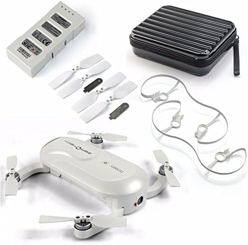 ZEROTECH Dobby Pocket Selfie Pocket Drone with Hard Waterproof Carry Case Extra 8 pcs Propellers 1 set Propeller Guard and Extra Battery