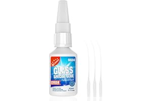 VIOMIS 20g Clear Glass Glue - Strong Adhesive for Glass Bonding, Fast Drying, Invisible Repairs for Crafts, Jewelry, Crystals & More