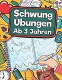 Schwungübungen Ab 3 Jahren: Übungsheft Mit Schwungübungen Zur Erhöhung Der Konzentration, Augen-Hand-Koordination Und Feinmotorik. Ideale Vorbereitung Für Den Kindergarten! by 