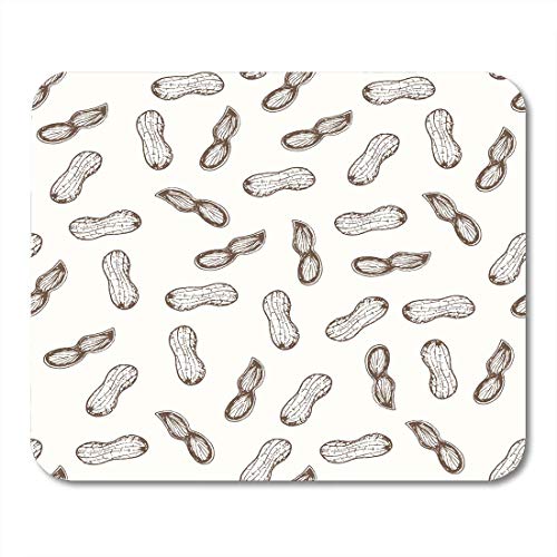 Preisvergleich Produktbild Mauspads Brown Mandel Erdnüsse Nützlich für Restaurant Identität Verpackungsdesign und Inneneinrichtung Grüne Mauspad für Notebooks, Desktop-Computer Matten Bürobedarf