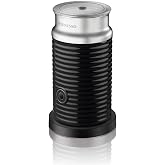 NESPRESSO Aeroccino 3 s&uuml;t k&ouml;p&uuml;rt&uuml;c&uuml;, elektrikli s&uuml;t k&ouml;p&uuml;rt&uuml;c&uuml;, 120 ml kremsi s&uuml;t k&ouml;p&uuml;ğ&uuml; ve 240 ml sıcak s&uuml;t i&ccedil;in, siyah