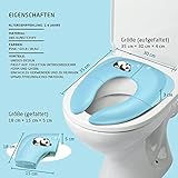 Jerrybox Faltbare Toilettensitze für Kinder/Baby, Tragbarer Reise WC Sitz, Kleinkind Töpfchen mit Aufbewahrungstüte - 3