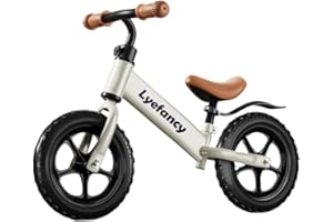 Lyefancy 12" Balance Bike for 2, 3, 4, 5 Year Old Boys Girls, Balance Bike Training Bicycle for Kids, No Pedal Adjustable Seat Walking Bike - Toddler First Bike Ride On Toys