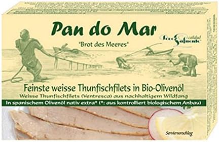 4p-SET White tuna fillets in organic olive oil 120g Pan do Mar