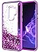 Produktbild Coolden Galaxy S9+ Hülle, Premium 3D Glitzer Flüssig Handyhülle Durchsichtig Silikon TPU + PC Bumper Cover Stoßfest Schutzhülle für Samsung Galaxy S9 Plus (Lila)