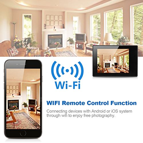 Excelvan Q8 Action Cam 2,0 “ WiFi 30M Wasserdicht Sportkamera Actionkamera Full Color HD LCD-Display 4K 30FPS 16MP 170 ° Weitwinkel Linse 180°drehbar Zeitraffer Zeitlupe Action DV Sport Kamera für Android / IOS - 3