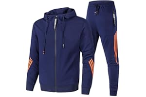 HICKMONBER Otoño Invierno Nuevo unisex Conjunto Chándal Hombre,Chandal Hombre Completo Originales,Deportivo Largo 2 Piezas Chandal con Capucha Original,unisex sudaderas con capucha y conjuntos de pantalones