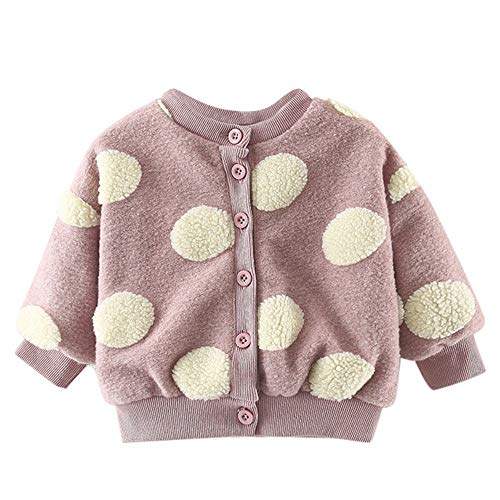 Preisvergleich Produktbild HUIHUI Kinder Baby Kleidung, Mantel Slim fit jackenerweiterung warme Sweatjacke Fleecejacke Outdoorjacket (Rosa,0-6Monate)