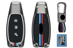 YAMLTEN Car Key Case for Ford, 3 buttons black